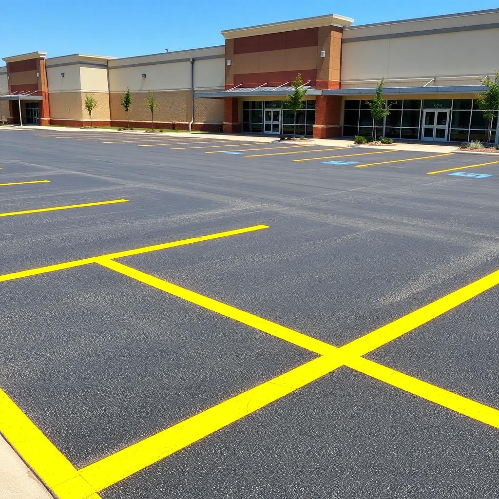 Retail Center Parking Lot — Commercial paving project in Nashua, NH